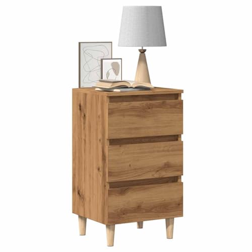 MOBCANT Nachttisch, Nachtischschränke Sofatisch Nachtschrank Nachttischschrank Geeignet für Schlafsaal Hotel Schlafzimmer Wohnung Artisan-Eiche 40x35x69 cm Holzwerkstoff