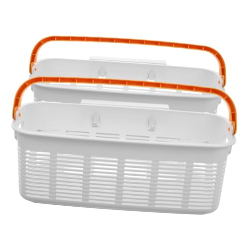 VILLFUL 2stücke Hängekorb Aus Kunststoff Zum Einhängen Bettkante Nachttisch Organizer Für Kleinigkeiten Vielseitig Einsetzbar in Studentenwohnheim Und Büro