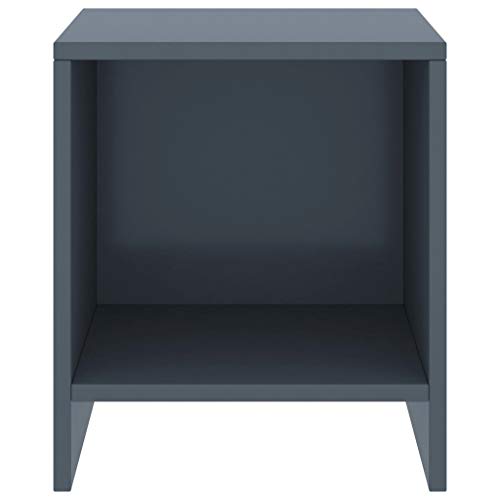 Eleganz Nachttisch aus Kiefer Massivholz, 35x30x40 cm, hellgrau - Modernes Design für Schlafzimmer, langlebig und umweltfreundlich