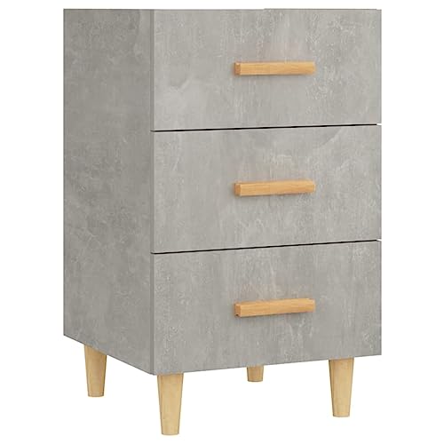 Genérico wenjingqi 812082 Nachttisch, Holz, Technik, Grau, Beton, 40 x 40 x 66 cm