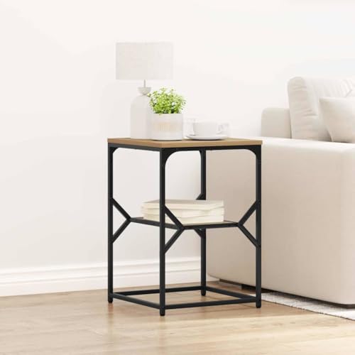 HETFTJN Nachttisch Artisan Eiche 41x40x60 cm, Industrie-Stil Holz & Stahl, moderner Nachttisch mit platzsparendem Design, robuster Beistelltisch für Schlafzimmer & Wohnbereich HETFTJN Nachttisch Artisan Eiche 41x40x60 cm, Industrie-Stil Holz & Stahl, moderner Nachttisch mit platzsparendem Design, robuster Beistelltisch für Schlafzimmer & Wohnbereich