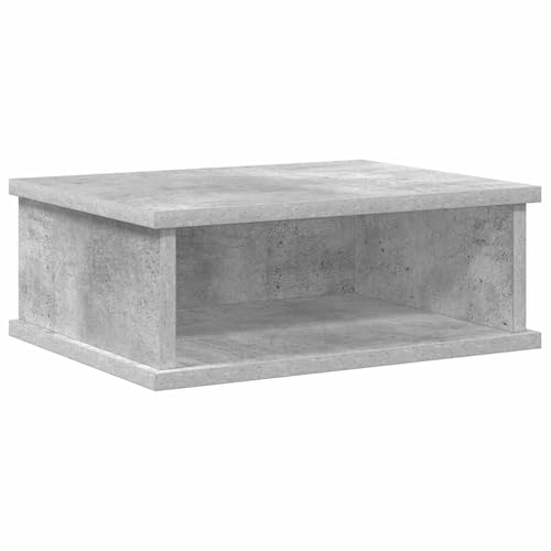 Vopese Nachttisch Beton Grau 40 x 31 x 15 cm Holzwerkstoff Beistelltisch, Nachttischablage Model891110