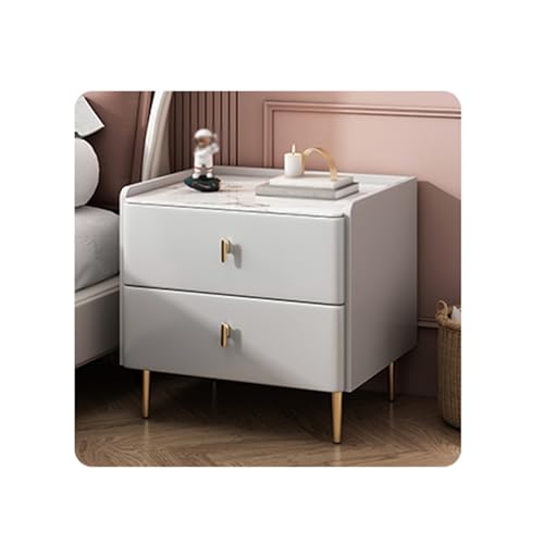 MESCXTY Nachttisch, einfacher Nachttischschrank, Nachttischregal für das Schlafzimmer zu Hause (Grau, 15,7 x 15,7 x 18,5 Zoll), Grau, 3654128