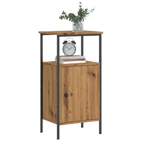 UTSRABFA Nachttisch Artisan-Eiche 41x31x80 cm Holzwerkstoff Beistelltische Fürs Wohnzimmer Nachttische Bed Side Table Bedroom Schränke für Schlafzimmer Jugendzimmer Wohnzimmer Bad