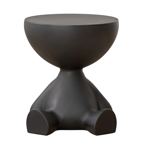 Suoumwa Nachttisch, Sofatisch, Beistelltisch, Aufbewahrungsregal, Beweglicher Minitisch, Couchtisch, Schwarz