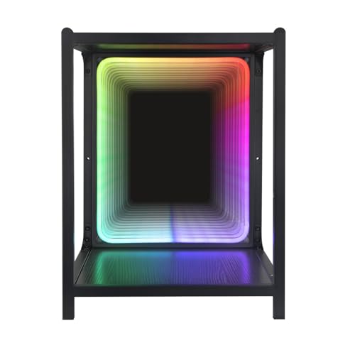 FUSLITE LED Würfel Aufbewahrungs  Organizer, Beistelltisch, offenes Regal, intelligenter Nachttisch, Aufbewahrungsschrank für Schlafzimmer, Wohnzimmer, Schlafzimmer, Büro