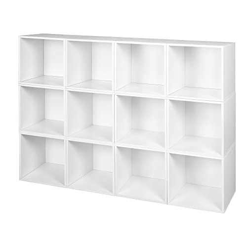 Niche Cubo Aufbewahrungs-Set mit Würfeln, 12 Stück, Weiß