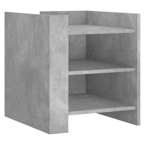 Genérico Wenjingqi 848293 Nachttisch, Holz, Grau Beton, 45 x 50 x 50 cm, Grau