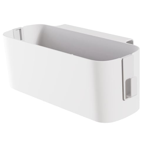 DEARMAMY Bett Organizer zum Einhängen Weißer Hängekorb für Nachttisch Aufbewahrungskorb für Familienbetten Wohnheim Etagenbett Krankenhaus Geeignet Platzsparend und Stilvoll