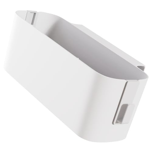 TINEASUR Bett Organizer Ablage Bett Organizer Zum Aufhängen Weiße Bettablage Für Das Bettgestell Aufbewahrungskorb Für Kleinigkeiten Nachttisch Organizer Für Handy Fernbedienung Und Bücher Ideal Für