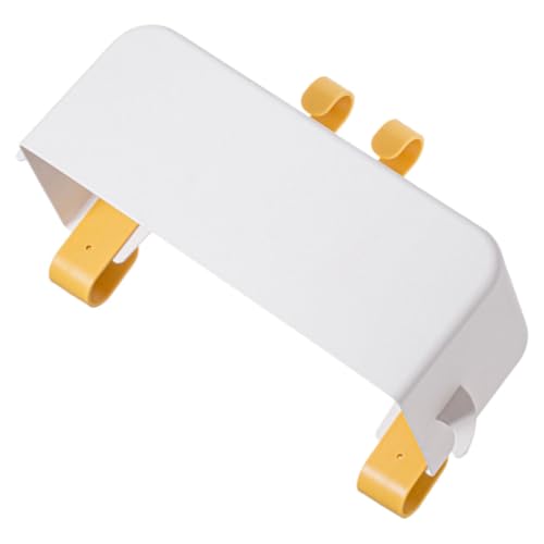 LABRIMP Hängender Nachttisch Organizer Bedside Storage Korb Weiß Platzsparender Ablagekorb zum Einhängen für Bett Büro und Wohnheim Vielseitiger Aufbewahrungskorb für Handy Bücher Snacks