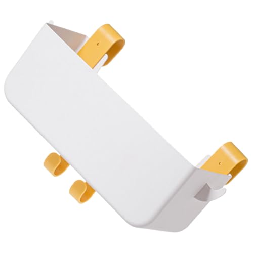 TOGEVAL Bett Organizer zum Einhängen Weiß Multifunktionaler Aufbewahrungskorb für Schlafzimmer und Wohnheim Platzsparender Nachttisch mit Fächern für Handy Bücher Snacks und Zubehör