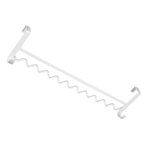 Hemobllo Bettgitter Kleiderhaken aus Eisen Stabile Nachttisch Hakenleiste zum Einhängen Aufhängehaken für Schlafsaalbetten und Studentenwohnheime Weiß