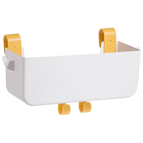 JOINPAYA Nachttisch Hängekorb für Bett Weiß Multifunktionaler Bettorganizer aus Kunststoff zum Einhängen Aufbewahrung für Handy Ladegerät und Kleinigkeiten Am Etagenbett