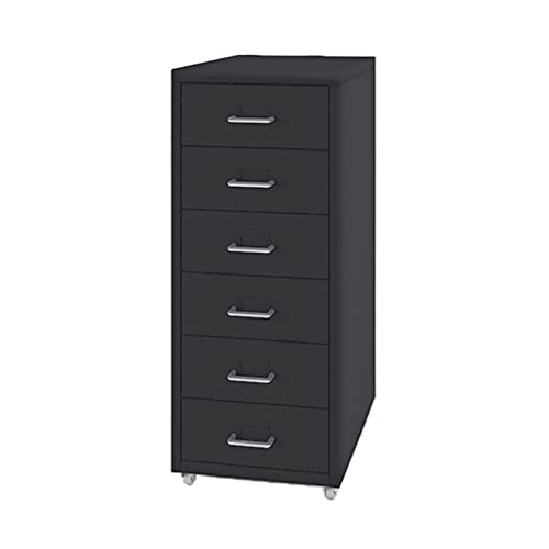 Mobiler Aktenschrank 6 Schubladen, vertikaler Aufbewahrungs Organizer für Büro Zuhause, mehrere Farboptionen, Aktenschrank, platzsparende Schubladenaufbewahrung