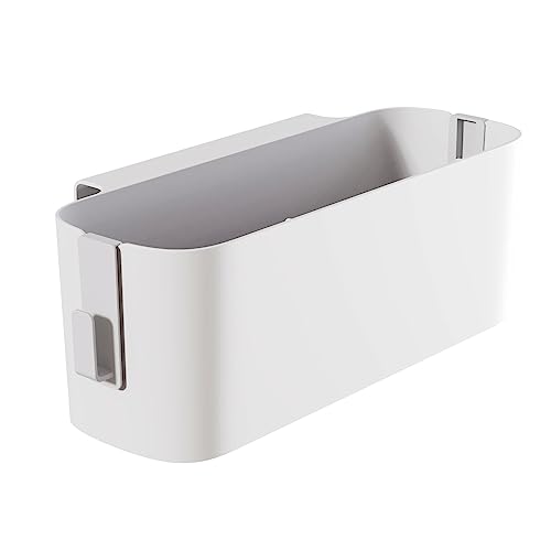 Amfrpar Bett Organizer zum Einhängen Hängekorb Wickelkommode mit Haken Bettaufhänger Bettorganiser Aufbewahrungskorb Hängebett Organizer Hängetasche für Magazin Handy Kopfhörer (Weiß)