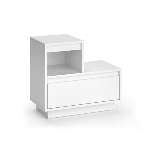 Vicco Nachttisch Tina, Weiß, 59.4 x 53.2 cm