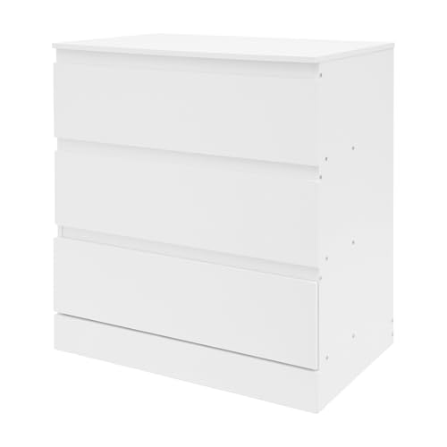 Nachttischschrank Moderner Nachttisch Beistelltisch Nachtschrank Schubladenschrank Flurschrank mit 3 Schubladen Aufbewahrungsschrank für Wohnzimmer, Schlafzimmer, Kinderzimmer 60 * 41 * 69 cm