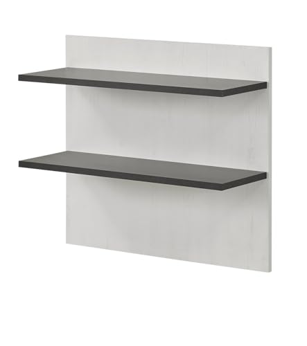 Nachttisch Nachtkommode in weiß Pinie und schwarz/anthrazit Nachtkonsole zum Aufhängen Hängeschrank Wandpaneel Wandregal Industrial Design 60 x 54 cm Stove (Nachttisch 3) Nachttisch Nachtkommode in weiß Pinie und schwarz/anthrazit Nachtkonsole zum Aufhängen Hängeschrank Wandpaneel Wandregal Industrial Design 60 x 54 cm Stove (Nachttisch 3)