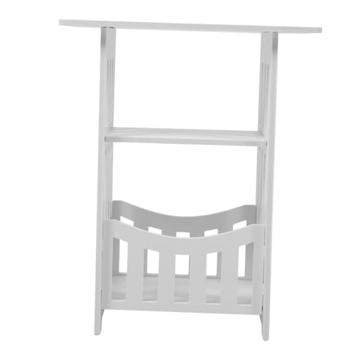 Gatuida Nachttisch Weiß Kompaktes Bett-beistelltisch Für Schlafzimmer Kleiner Beistelltisch Für Kleine Wohnräume Modernes Sofa-seitenregal Zum Ordnen Von Büchern Und Getränken