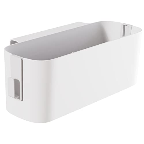 WATIIFUFU Bett Organizer Zum Einhängen Weißer Aufbewahrungskorb Für Nachttisch Ideale ösung Für Zeitschriften Fernbedienungen Und Persönliche Gegenstände Praktischer Bettstorage