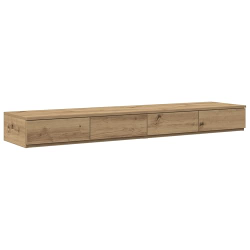vidaXL Artisan Eichen 3 Schubladen, praktisches Design, Glatte Oberfläche, Möbel für drinnen, Schlafzimmer mehr,, aus MDF, elegant