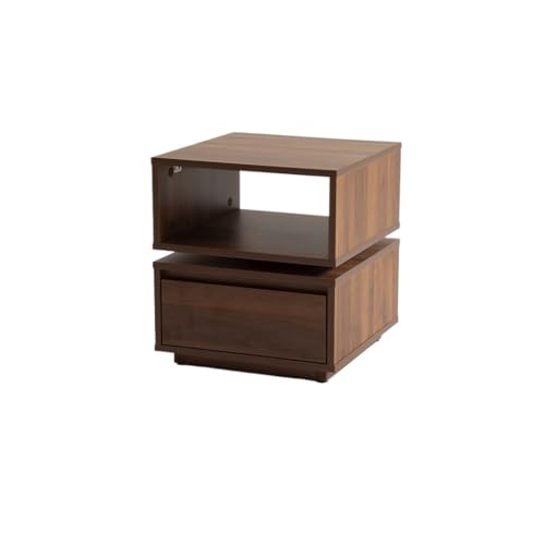 Nachttisch für Zuhause, minimalistischer Nachttisch, Schlafzimmer, kreativer Nussbaum-Aufbewahrungssch rank, Nachttisch (A)