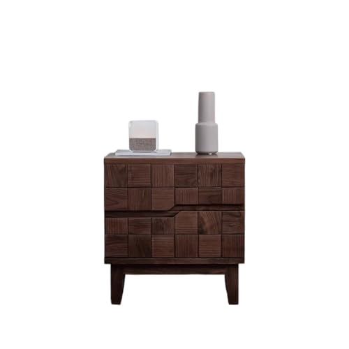 VEXDOSLE Nachttisch, Beistelltisch, Nachttisch aus Massivholz, für Schlafzimmer, quadratischer Würfel, dreidimensionaler Aufbewahrungsschrank für Kopfteil, Nachttisch für Schlafzimmer