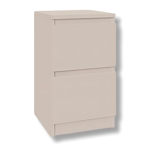 YUMEBLY Nachttisch Kashmir | Nachtschrank Beistelltisch | Nachtkommode für jedes Schlafzimmer, Wohnzimmer, Jugendzimmer | Kleine Kommode | 30 x 53 x 30 cm