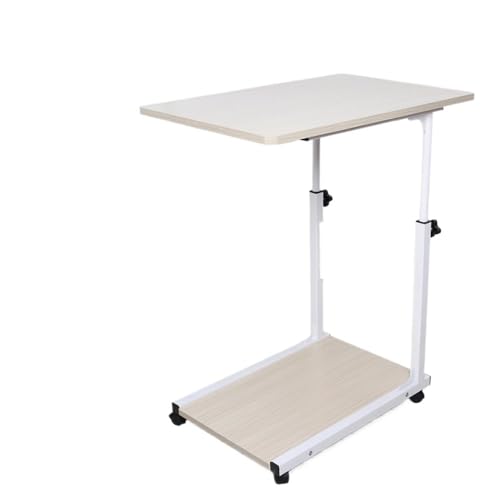 Kleiner rollbarer Schlafzimmer-Nachttisch, multifunktionaler mobiler Nachttisch, moderner, einfacher Schlafzimmer-Büroschreib tisch, tragbarer Lesetisch, rollender Laptop-Tisch for Sofa, Schlafzimmer,