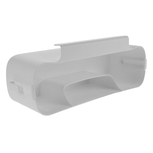 TOVINANNA Multifunktionaler Bett Organizer Großer Kapazität zum Einhängen an Nachttisch oder Schrank für Schlafzimmer Studentenwohnheim und Büro Weiß Hängender Desktop Organizer