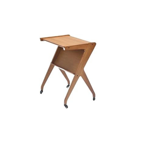 Kleiner rollbarer Schlafzimmer-Nachttisch, multifunktionaler mobiler Nachttisch, moderner, einfacher Schlafzimmer-Büroschreib tisch, tragbarer Lesetisch, rollender Laptop-Tisch for Sofa, Schlafzimmer,