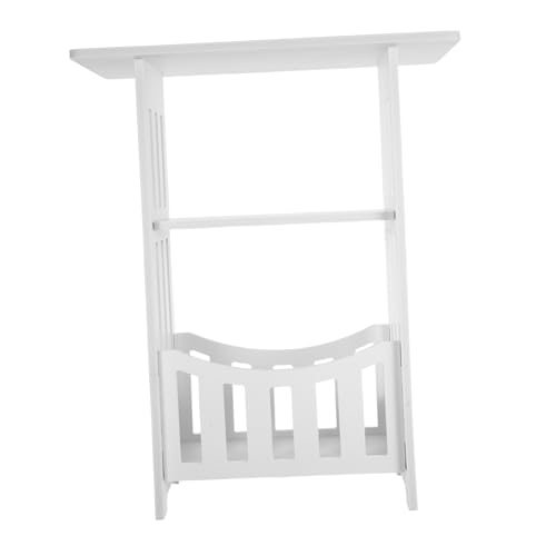 VICASKY 2 Stück Moderner Weißer Nachttisch Kleiner Beistelltisch Kompakt Vielseitig für Schlafzimmer Wohnzimmer Praktische Ablagefläche für Bücher Lampen und Dekoration