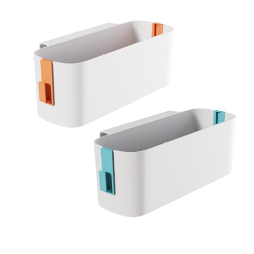 Bettablage Zum Einhängen, 2 Stück Bett Organizer Zum Einhängen, Bett Organizer, Nachttisch Bett Bettablage Betttasche Boxen mit 2 Abnehmbarer Haken, Hängebett Organizer Aufbewahrungskorb, für Büro