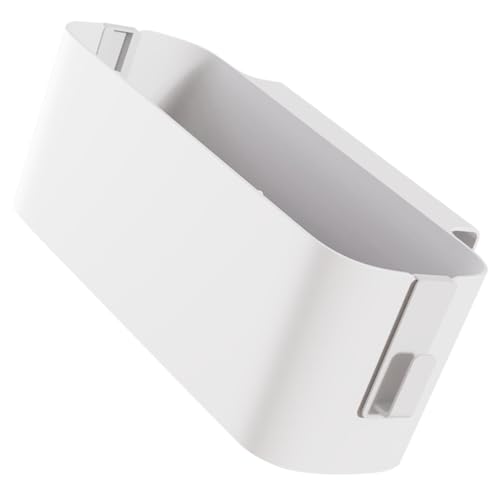 PAMINGONO Bett Organizer zum Einhängen Weißer Hängender Nachttisch aufbewahrungskorb für Hochbett und Schlafzimmer Multifunktional für Bücher Handy Snacks und Zubehör Platzsparend und