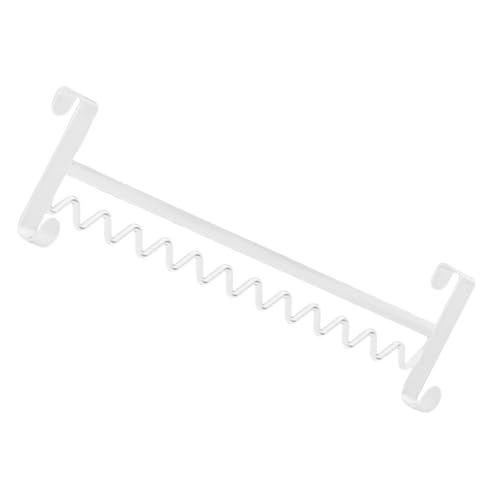 TOYANDONA Kleiderhakenleiste aus Eisen zum Einhängen Stabiler Nachttisch Hängeständer für Studentenwohnheime Weiß Vielseitig für Kleidung und Handtücher Am Etagenbett