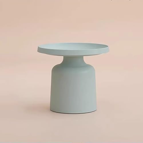 Runder Nachttisch aus Karbonstahl, kleines Rollen für Wohnheim, Wohnzimmer und Schlafzimmer, rutschfester Boden, Couchtisch, n, 50 cm