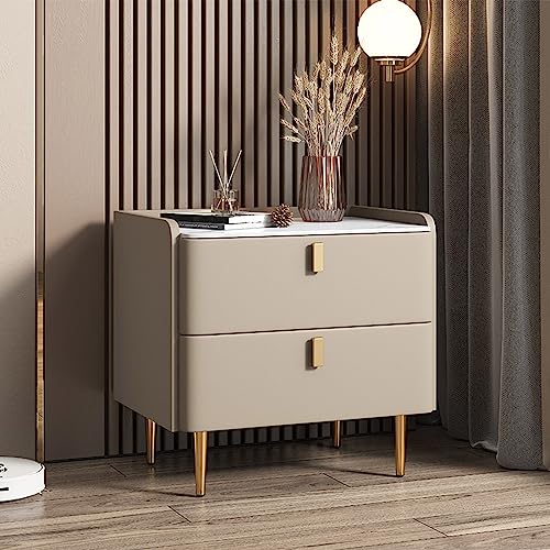 Generisch Minimalistischer Nachttisch aus Holz mit 2 Schubladen für Schlafzimmer/Wohnzimmer/G ästezimmer/Büro, moderner Nachttischschrank