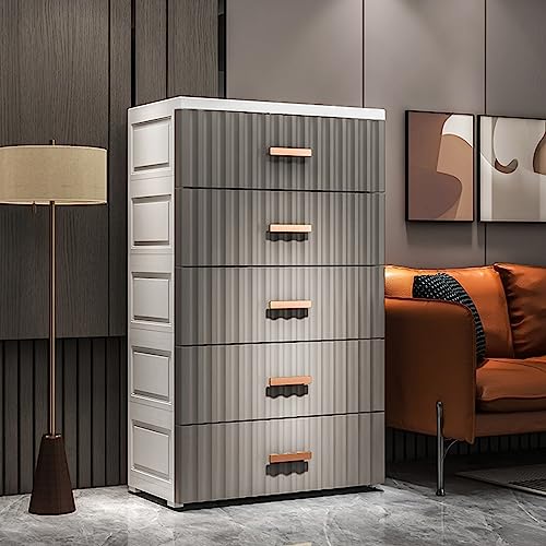 Verdickter Schubladenschrank, mobiler Nachttisch mit Rollen, erweiterter Griff, ideal für Wohnzimmer und Balkon, stilvolle schwarze Farbe, perfekte Größe für jeden Raum