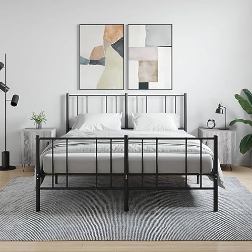 LVHUIDEH Nachttische 2er Set Grau Sonoma 40x40x50 cm Holzwerkstoff