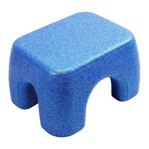 Colcolo Fußhocker, Schuhwechselhocker, stilvoller, Stabiler und bequemer Sitzstuhl mit Fußstütze für Türrahmen, Nachttisch, Büro, Ankleidezimmer, Spielzimmer, Blau