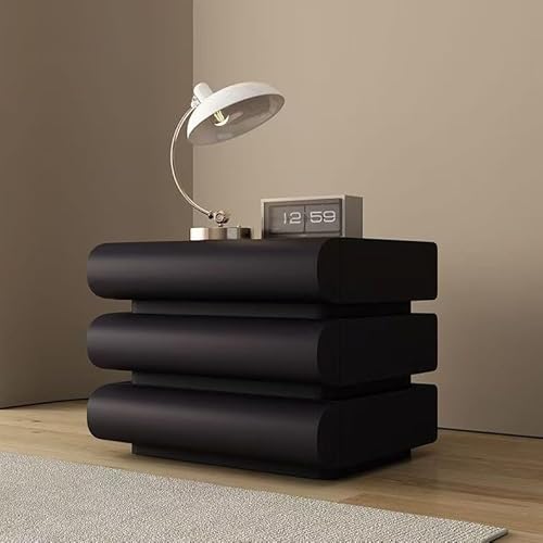 Luxuriöser minimalistischer Nachttisch, moderner Leder-Nachttisch, schlicht, klein, Nachttisch für Schlafzimmer, hochwertiger Aufbewahrungsbehälter, kreatives Nachttisch-Design