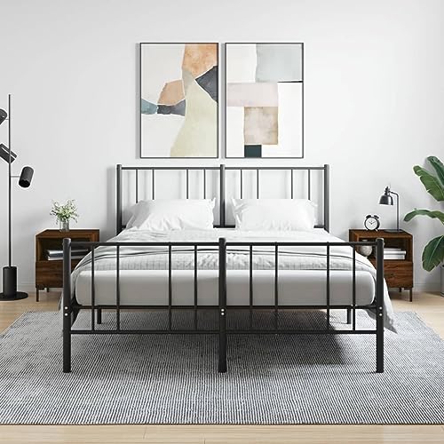 MOBCANT Nachttische 2 STK, Konsolentisch Nachtkasten Nachtschränke Beistellschrank Geeignet für Wohnung Hotel Wohnstube Schlafsaal Braun Eichen-Optik 40x35x47,5cm Holzwerkstoff