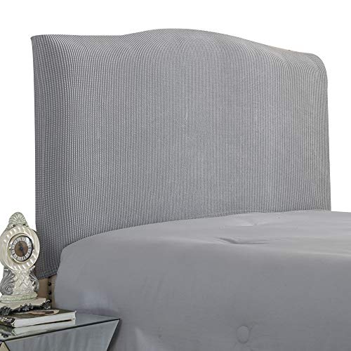 Stretch-Bett-Kopfteil-Abd eckung, staubdicht, massives Silber, passend für Einzel-, Doppel- und Kingsize-Betten