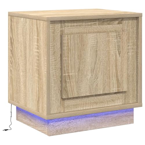 vidaXL Moderner aus Sonoma Eiche, Schublade aus Holzwerkstoff, kompakt für Schlafzimmer, stylish, für drinnen