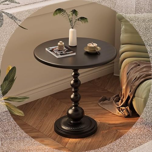 Runder Vintage-Beistelltisch – 53,3 cm Metall-Standtisch für Wohnzimmer, Schlafzimmer und Balkon – einzigartiger Akzent für Kaffee/Getränke/Cocktail tisch, stilvolle und funktionale Dekoration