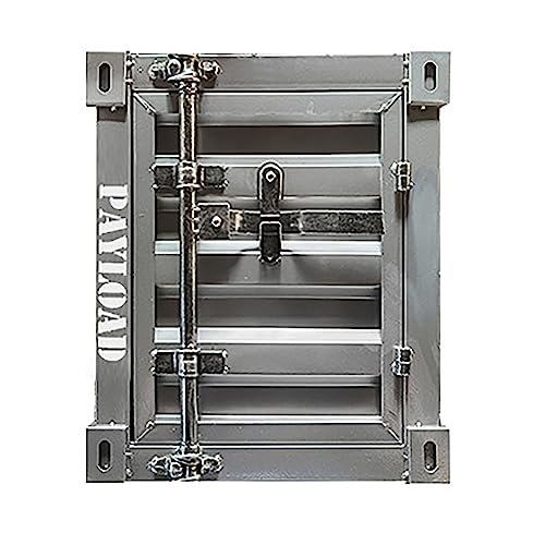 QTQHOME Industrieller Beistelltisch mit Stauraum, Retro-Nachttisch aus Metall, mit Schloss, abschließbare Aufbewahrungsbehälter, Aufbewahrungsschrank, Möbeldekoration (40 x 38 x 48 cm, Silber)