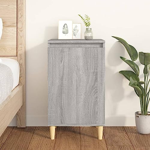 LVHUIDEH Nachttisch Grau Sonoma 40x35x70 cm Holzwerkstoff