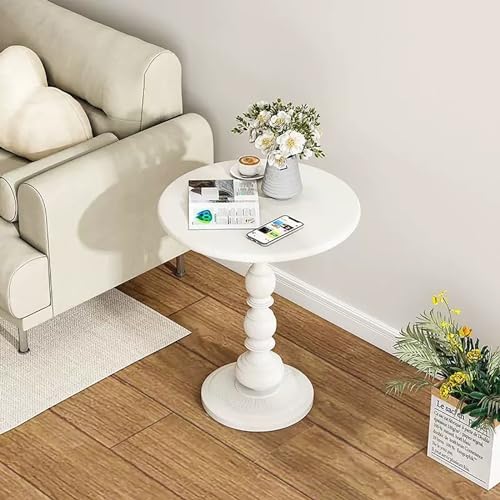 Kleiner Nachttisch mit Schubladen,Metallende,run der Vintage-Nachttisch,mattsc hwarzer Akzent,Bar Pub,für Wohnzimmer,Café,Home Office und Schlafzimmer (Farbe: B