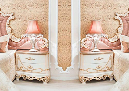Casa Padrino Luxus Barock Nachtkommoden Set Weiß/Creme/Kupferfarben 70 x 55 x H. 68 cm - Prunkvolle Massivholz Nachttische - Barock Schlafzimmer Möbel